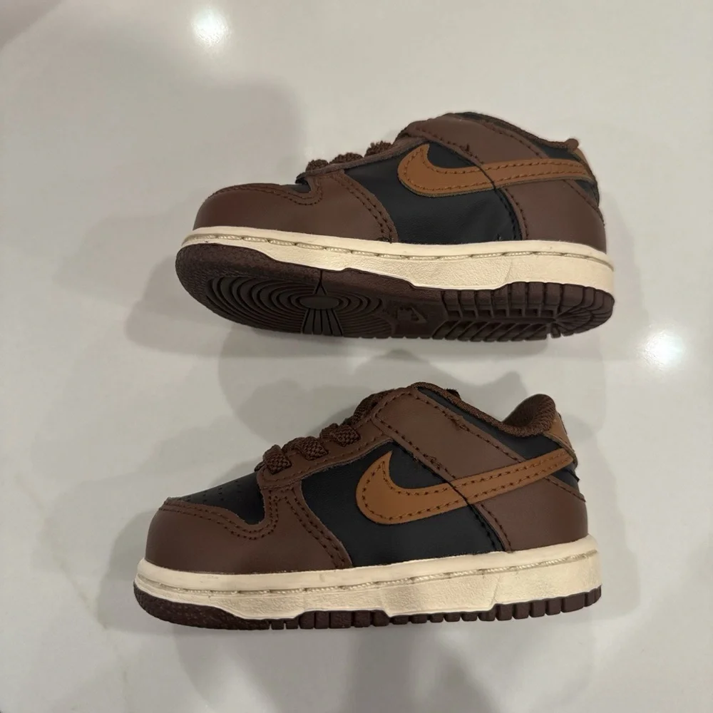 Nike Dunk Low 'Brown Black' Baby/Toddler Shoes size 5C